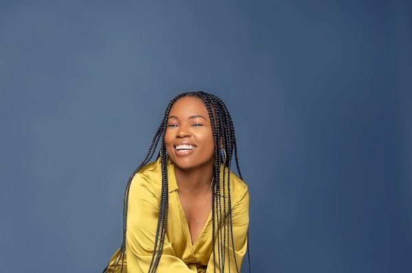 Box braids styled at Mariame Hair Braiding Minneapolis.